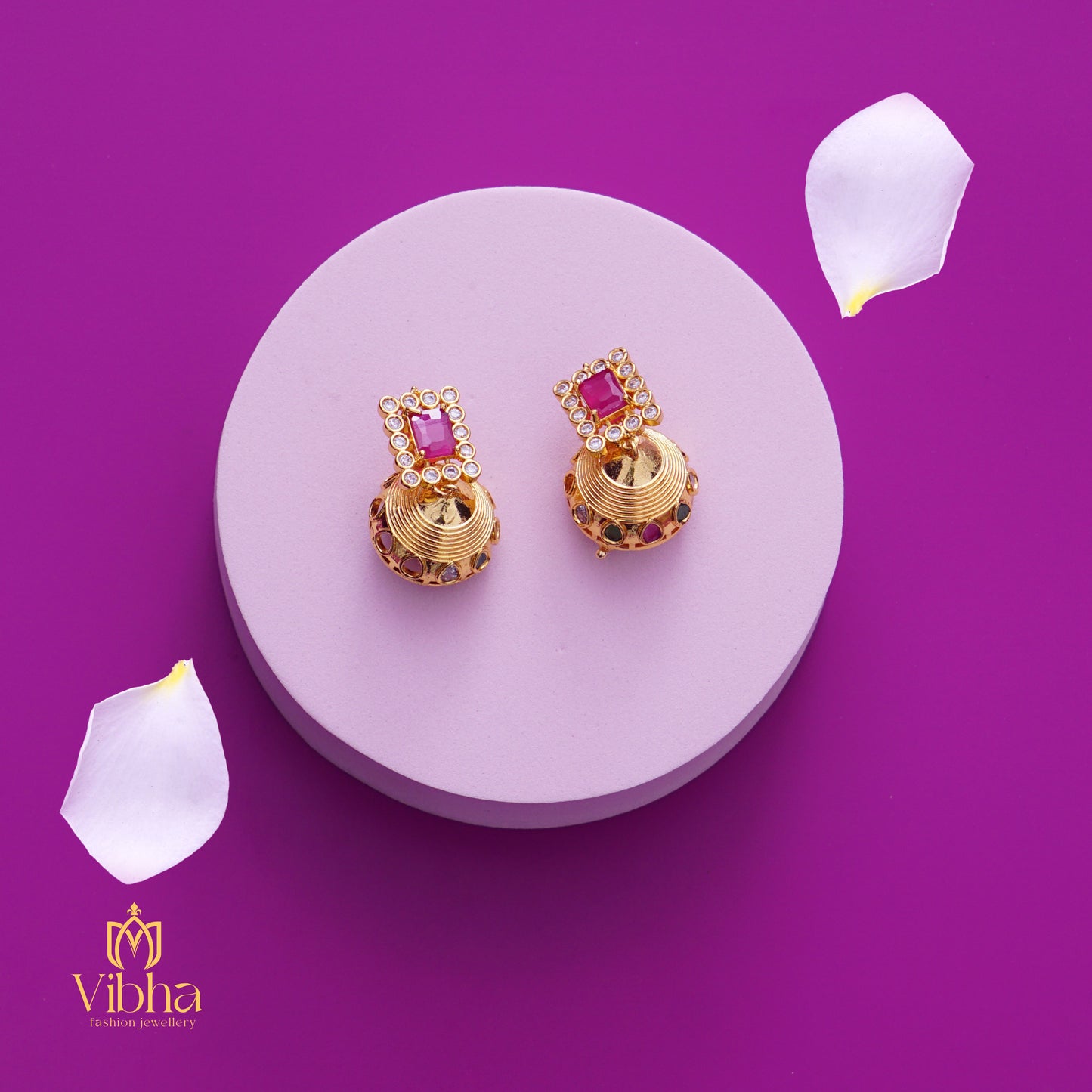 Lakshmi Devi Necklace and Jhumkas Set