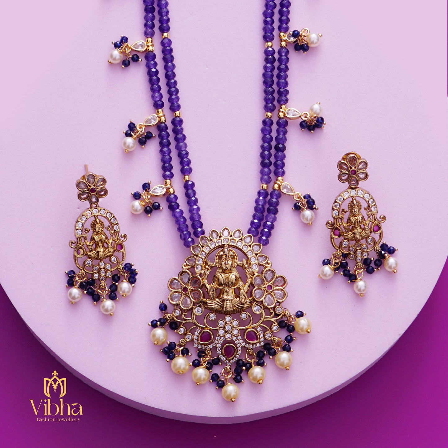 Lakshmi Devi Design Beads Mala