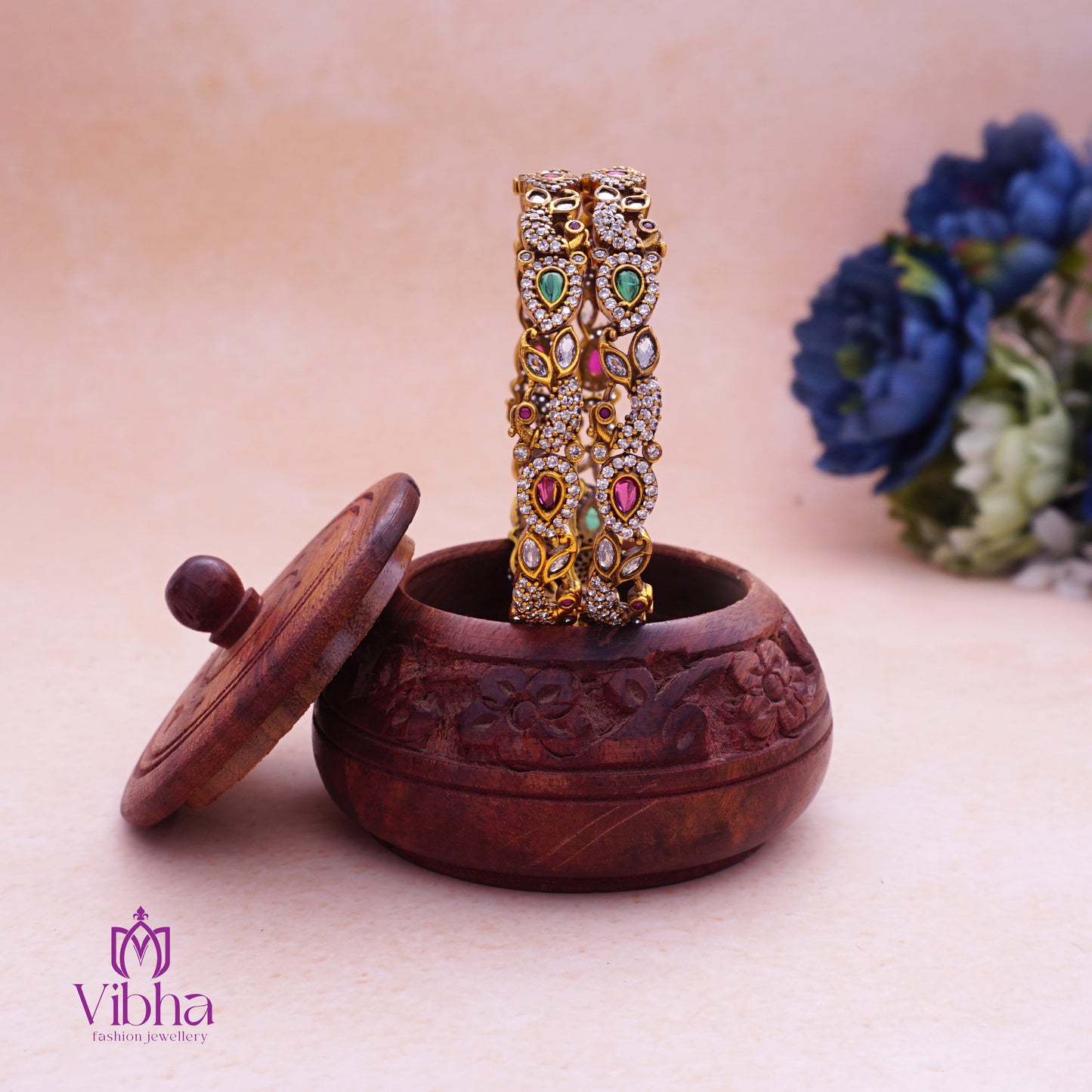 Peacock Motif Bangles