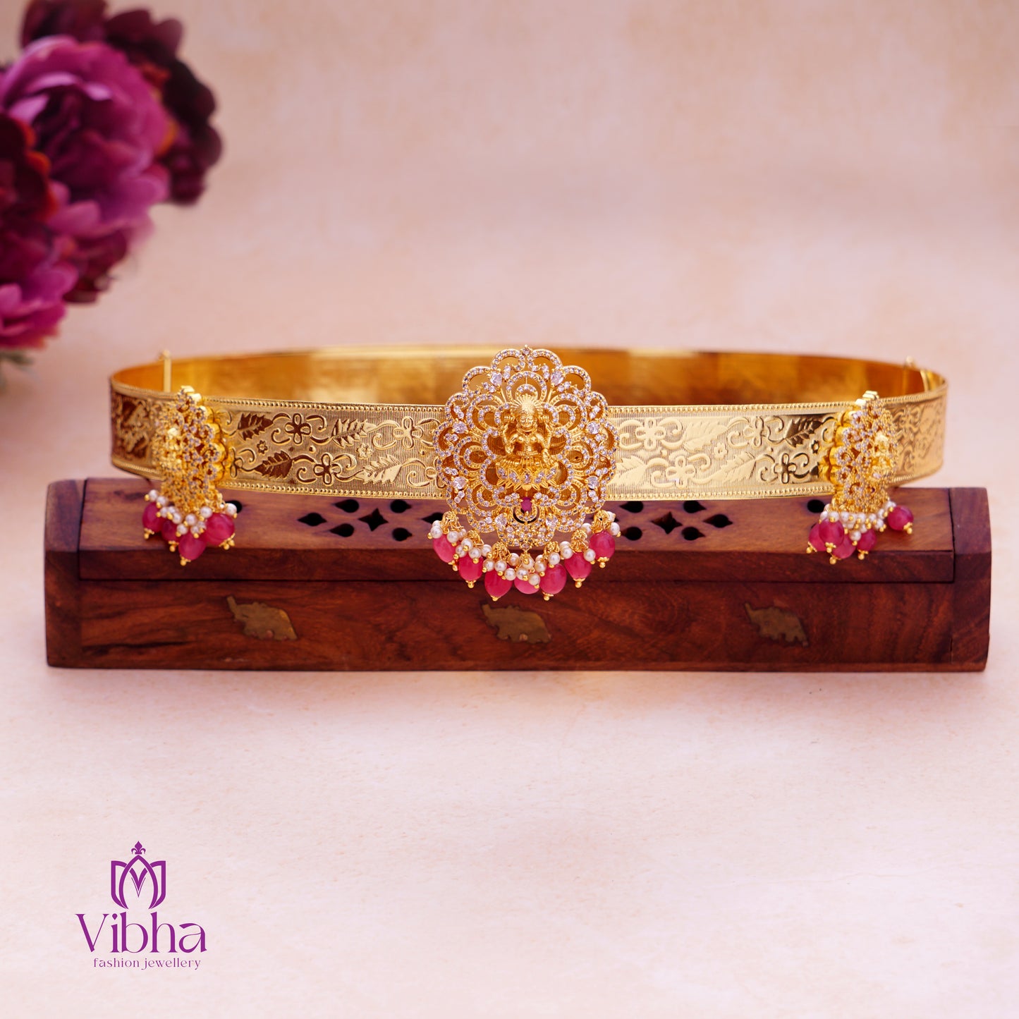 Goddess lakshmi devi design kamarbandh