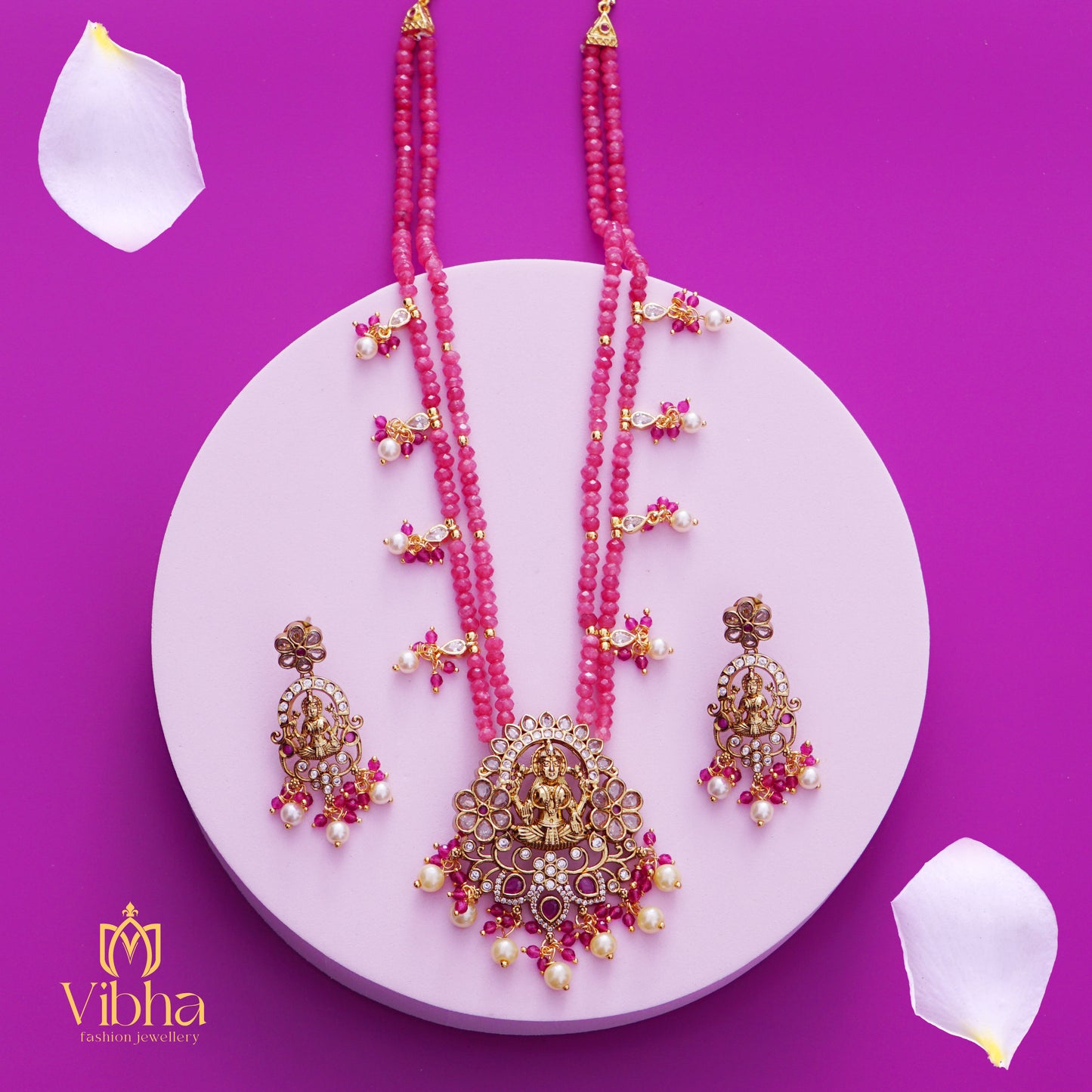 Lakshmi Devi Design Beads Mala