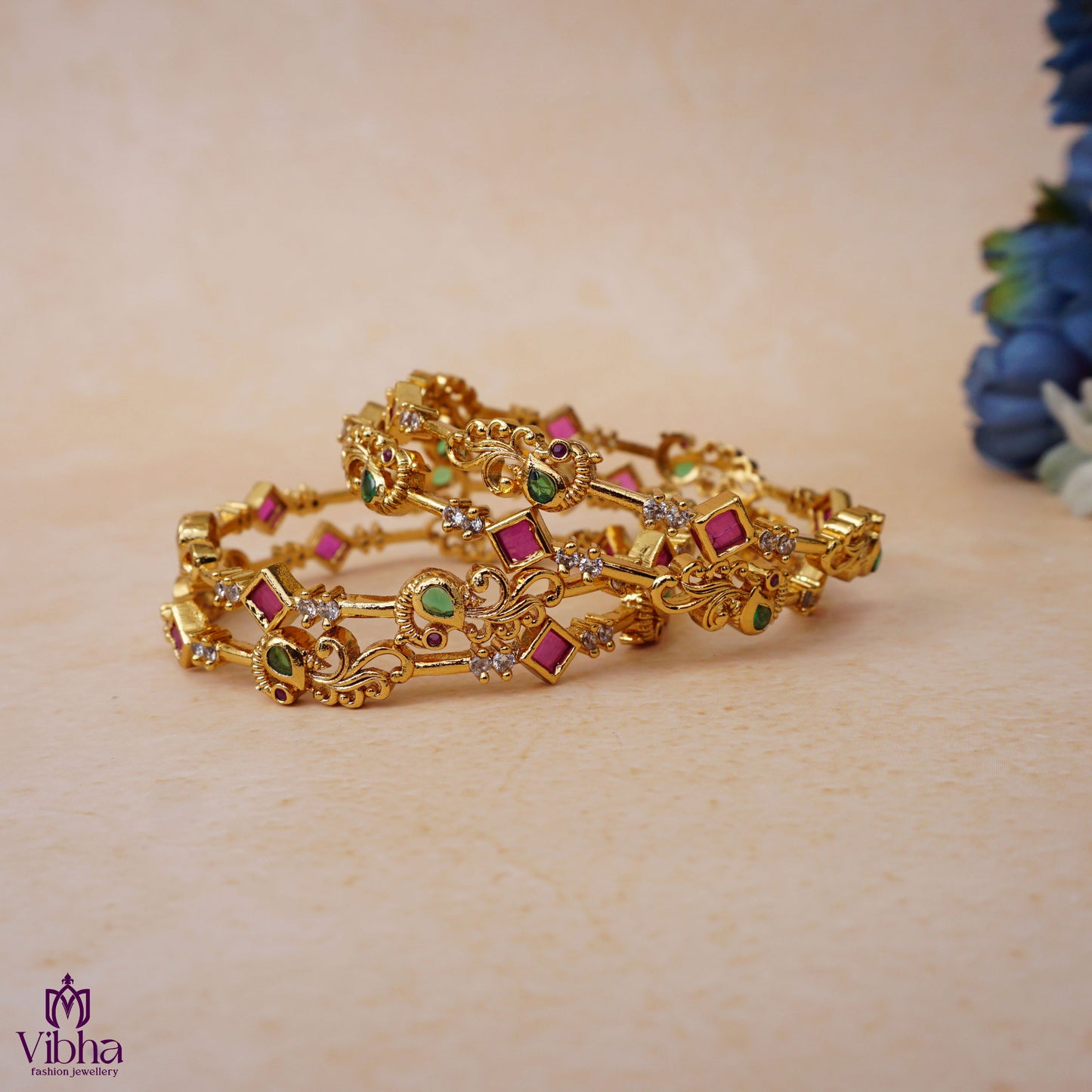Peacock Design Bangles