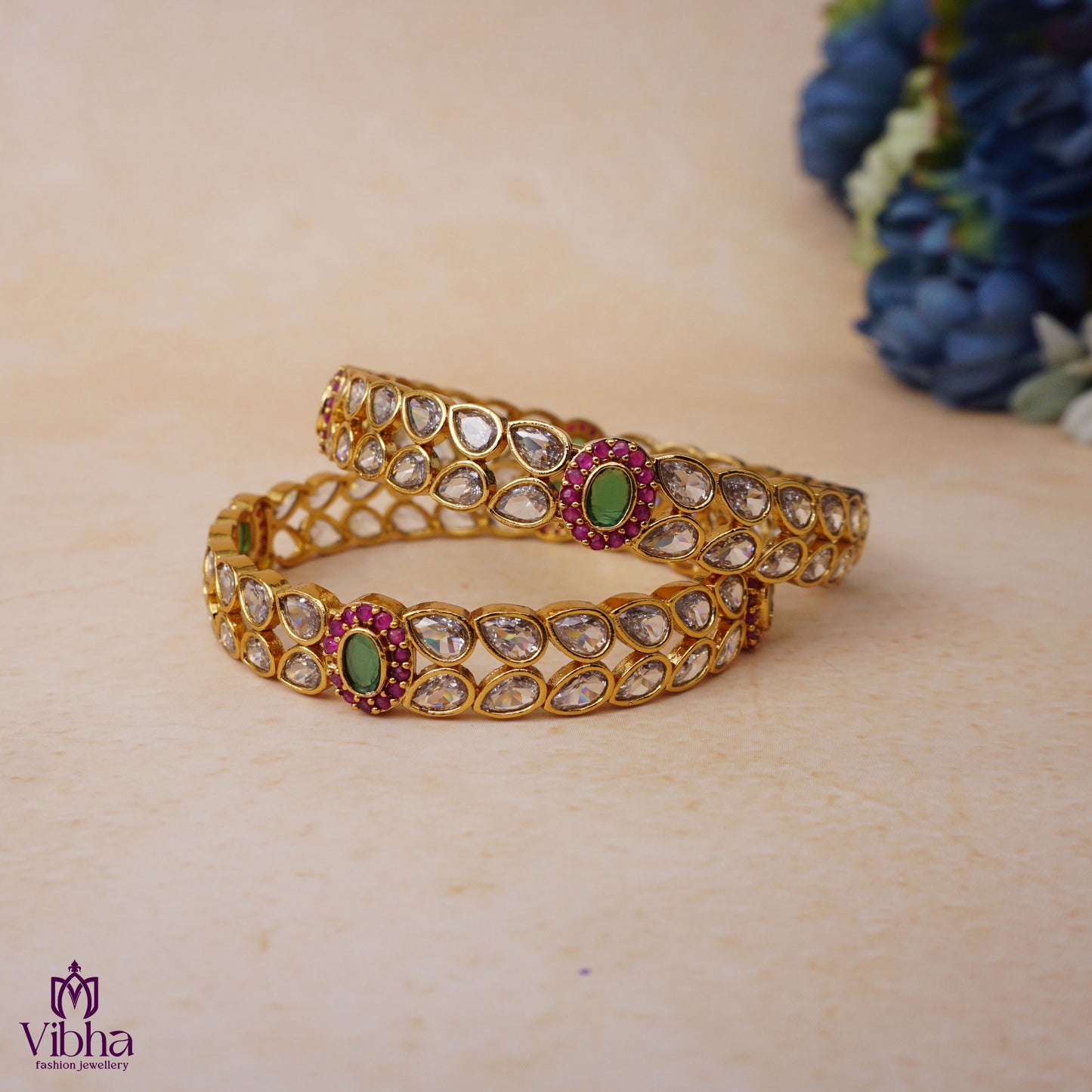 Leafy Designed Bangles