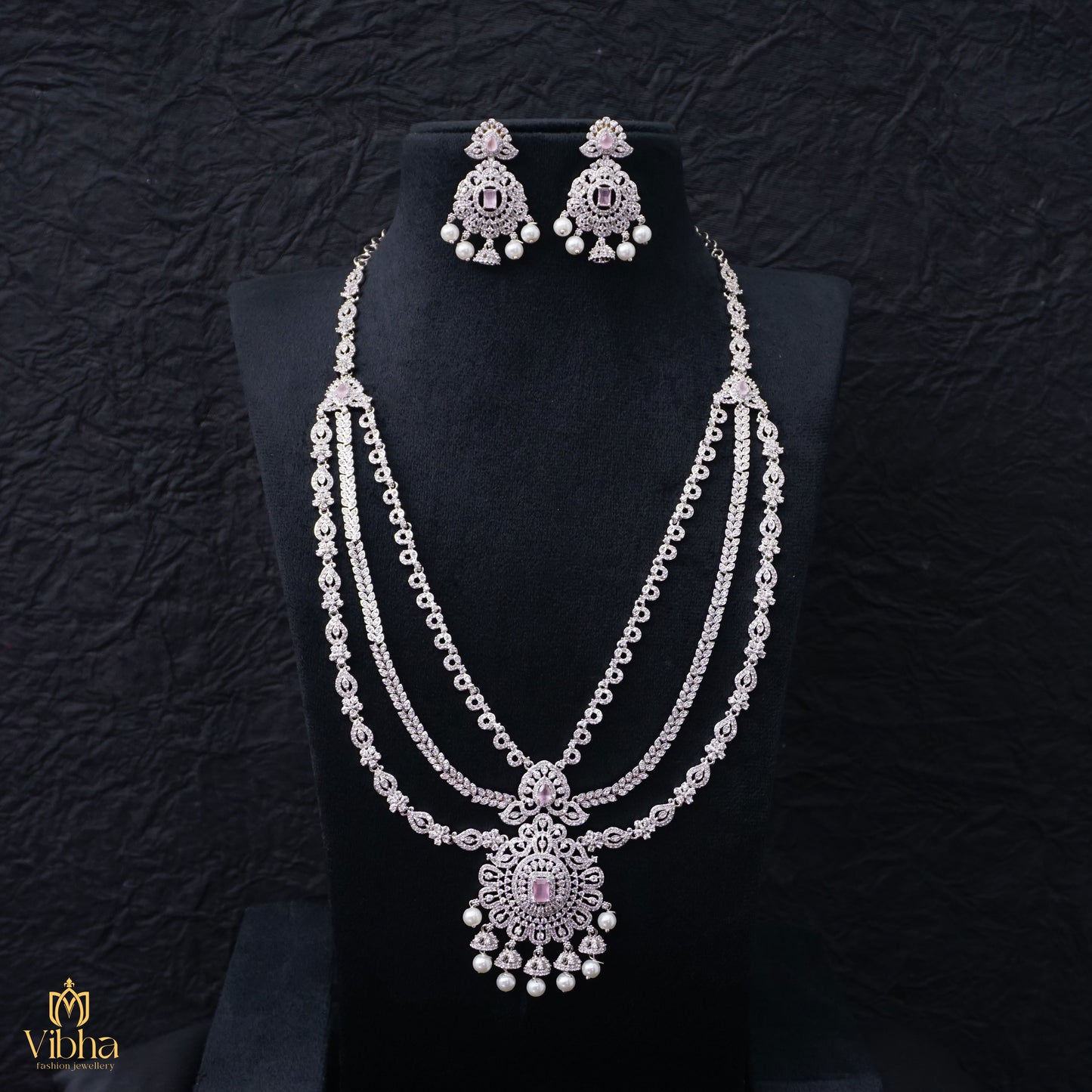 3-Step Haram Set with Leafy & Mango Motifs