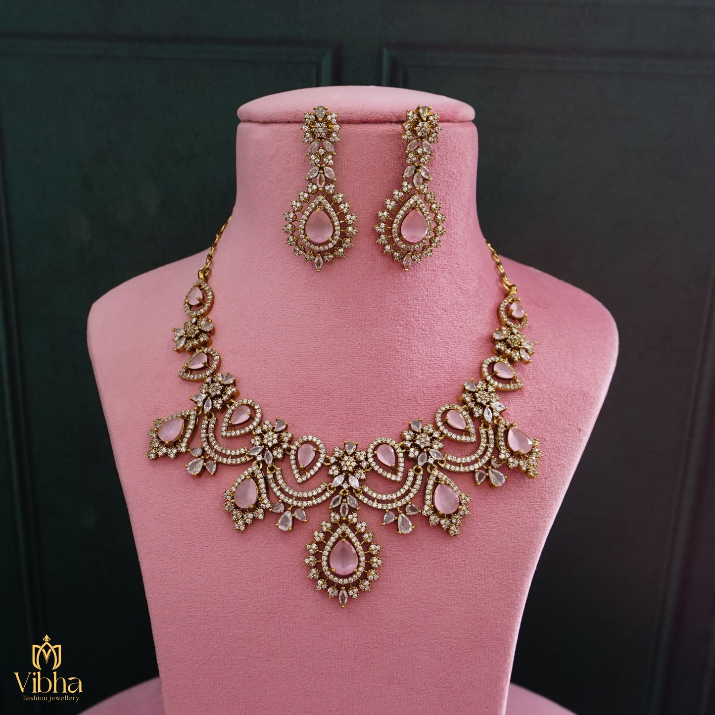 Chandbali Designed Bridal Necklace Set