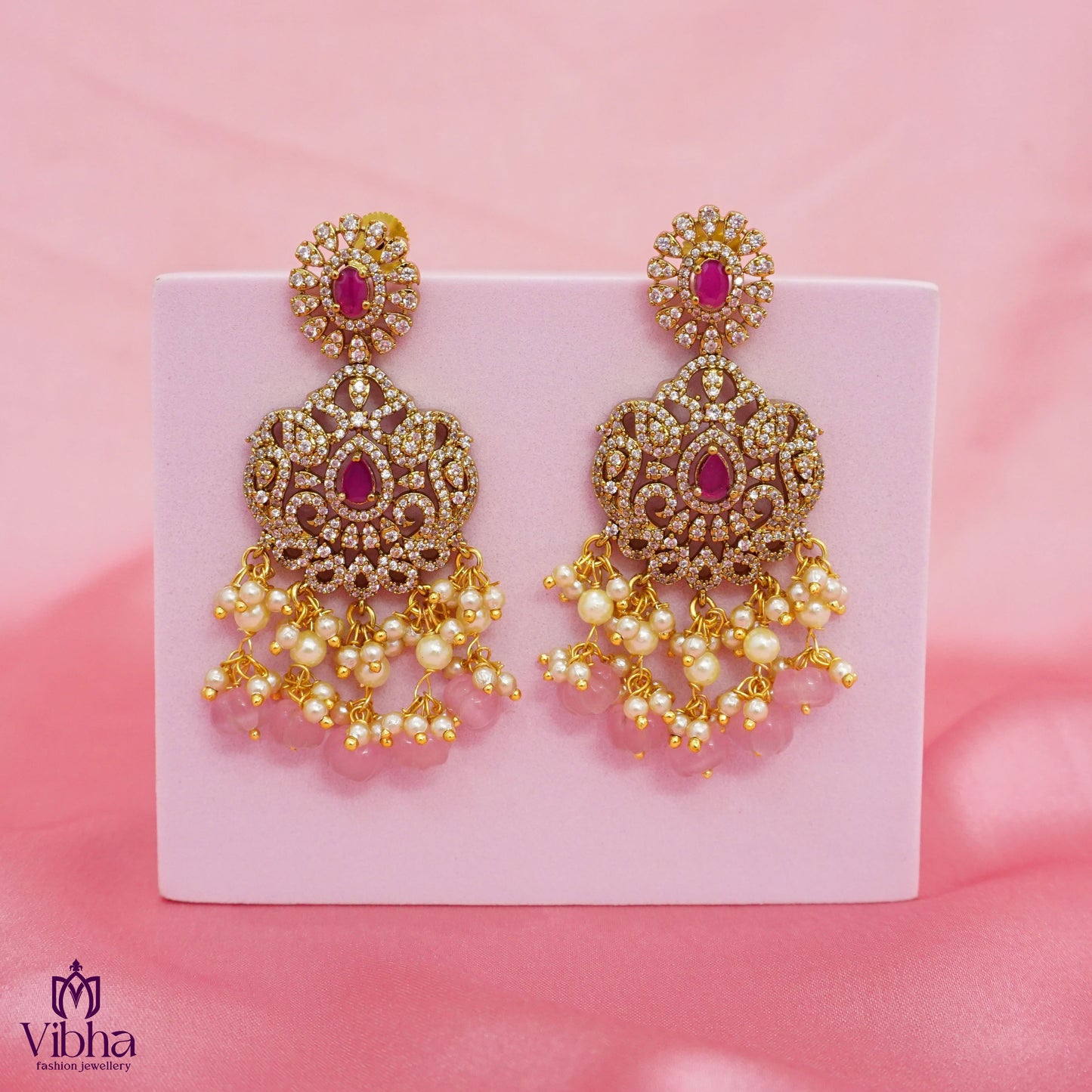 2-Step Bridal Earrings