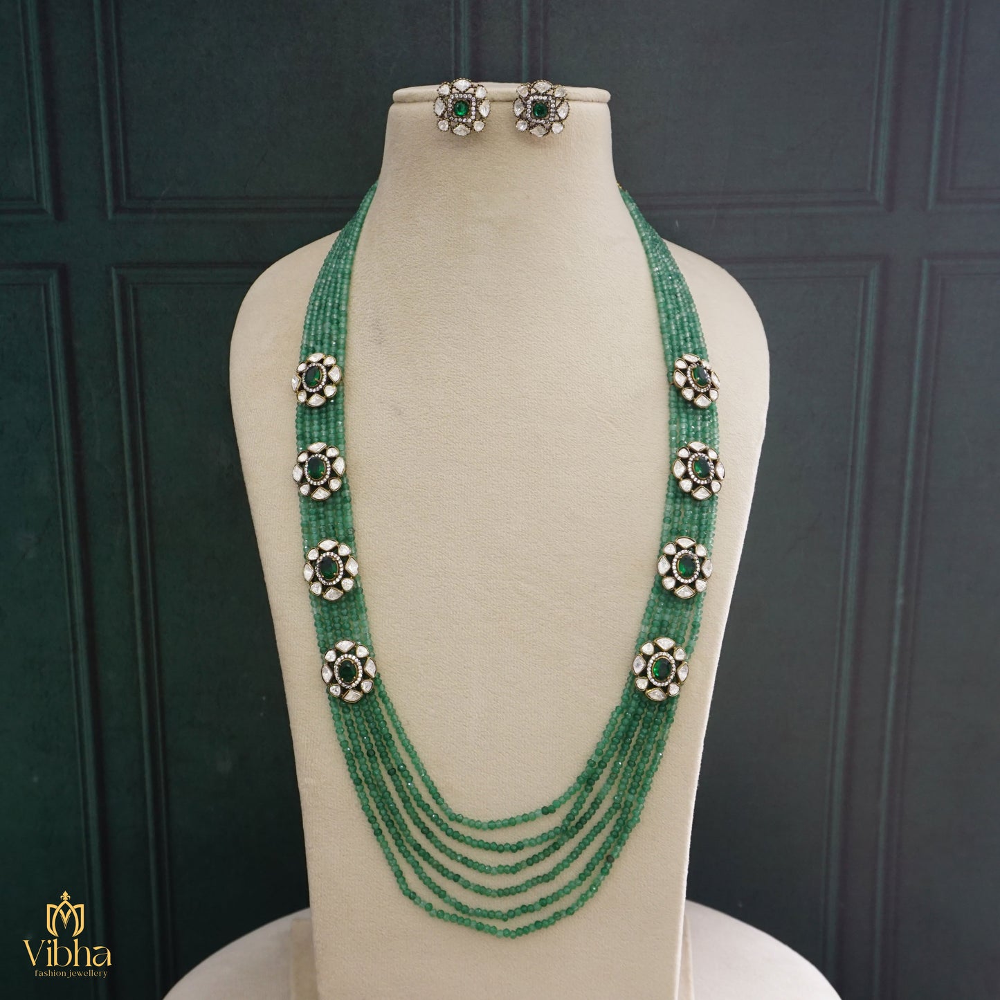 6 Steps Beads Haram with Victorian Pendants