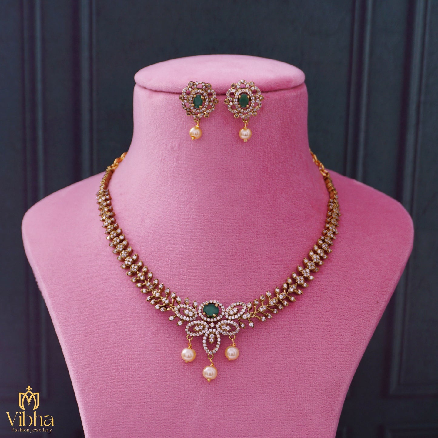 Stone Changeable Necklace Set