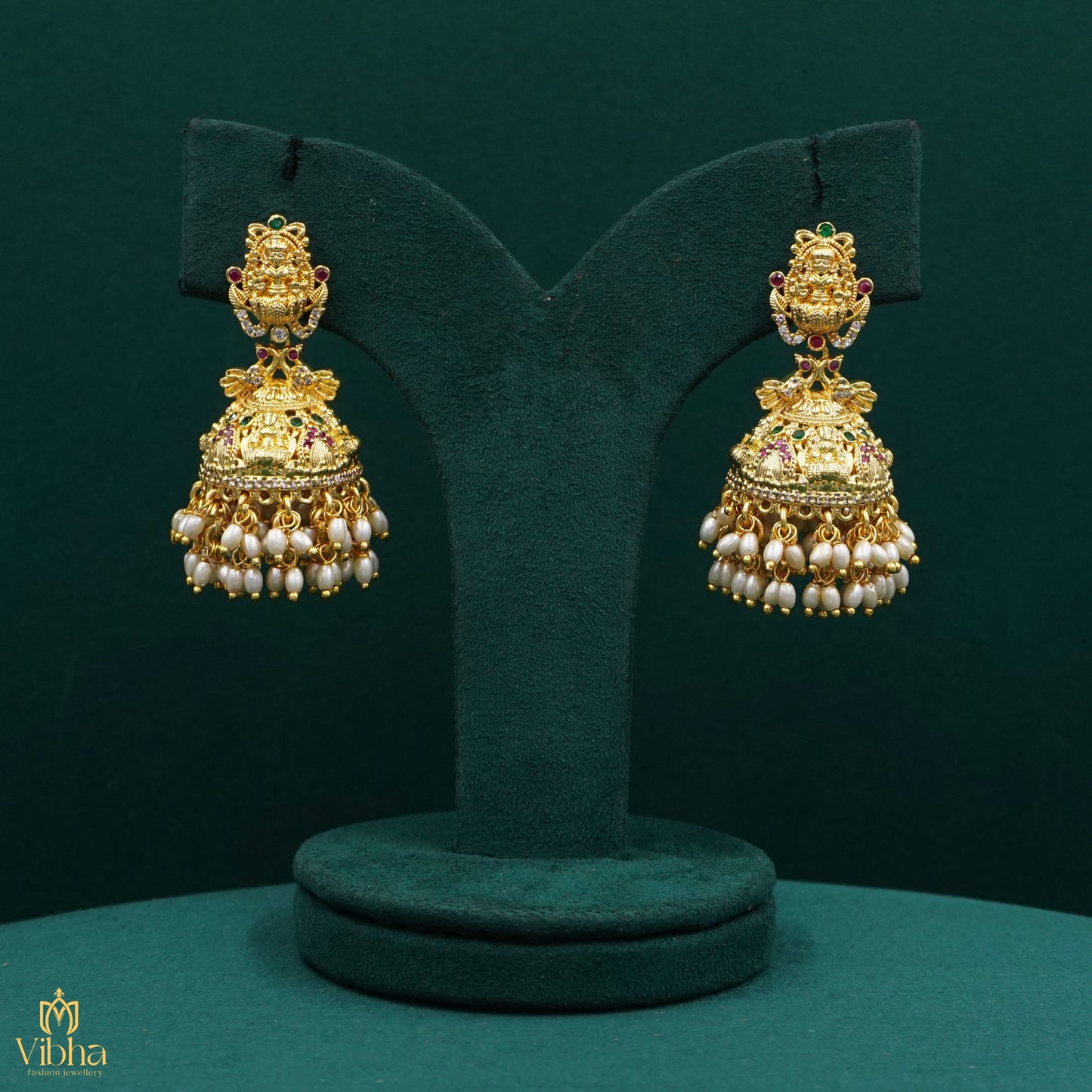 Lakshmi Devi Bridal Jhumkas Set