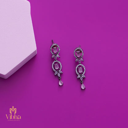 Drop Design Necklace and Earrings Set