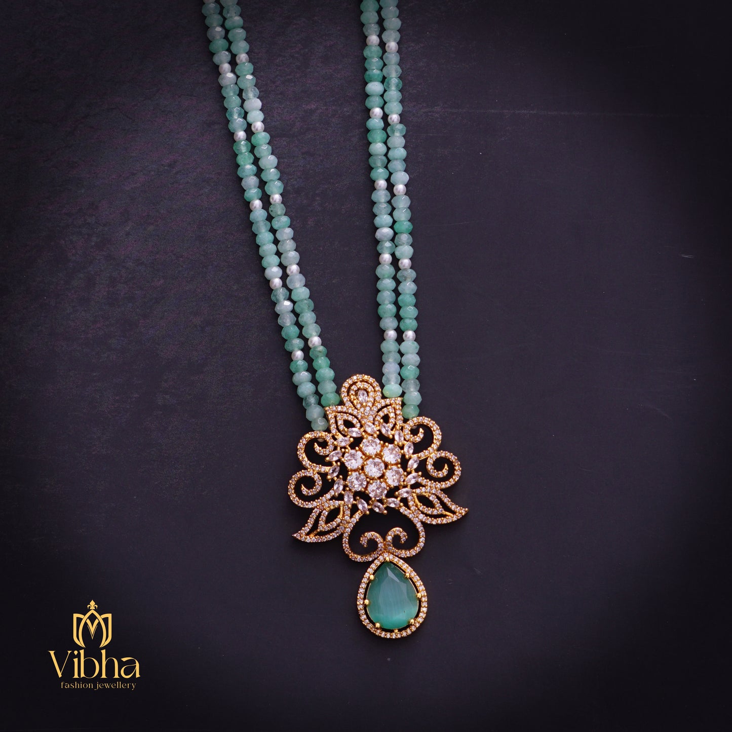 Floral Design Beads Mala