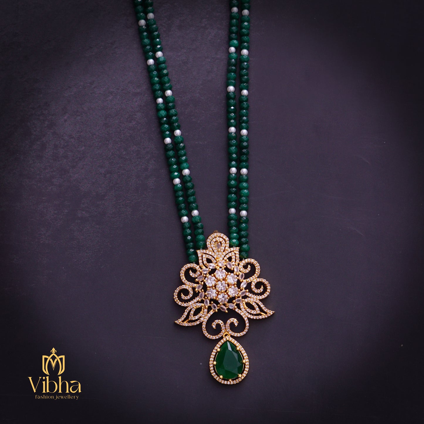Floral Design Beads Mala
