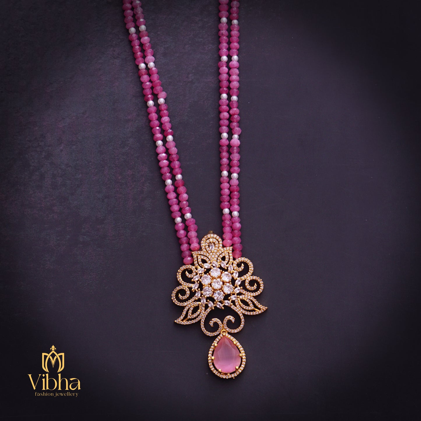 Floral Design Beads Mala
