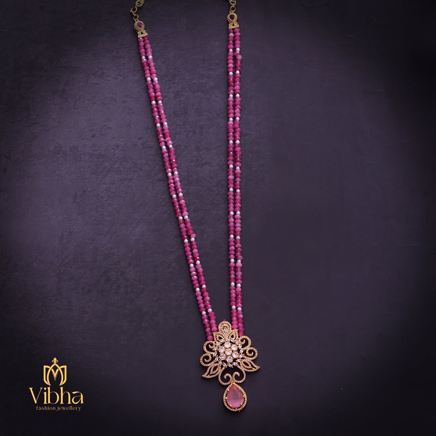 Floral Design Beads Mala