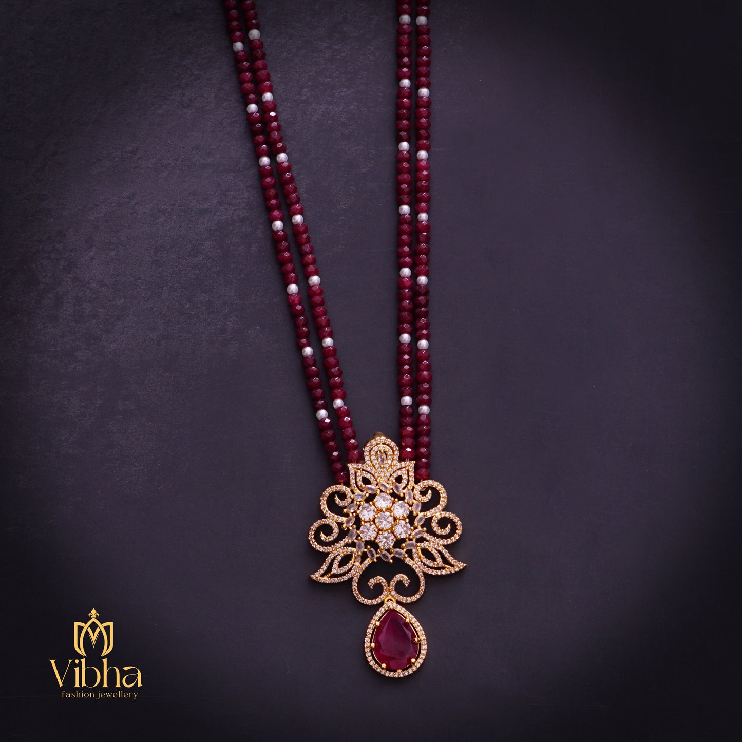 Floral Design Beads Mala
