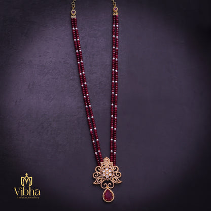 Floral Design Beads Mala
