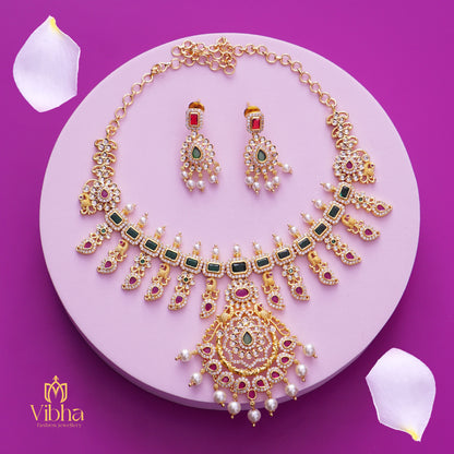 Exquisite Peacock Design Necklace and Earrings Set
