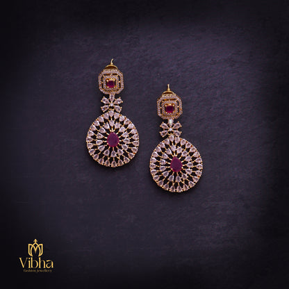 Floral Design Beads Haram and Earrings Set