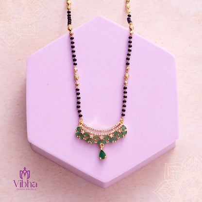 Mangalsutra with chandbali design