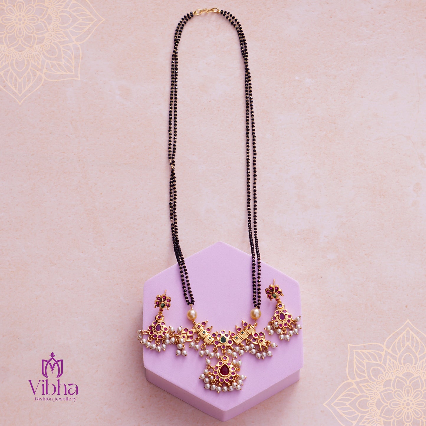 Chandbali Design Mangalsutra Set