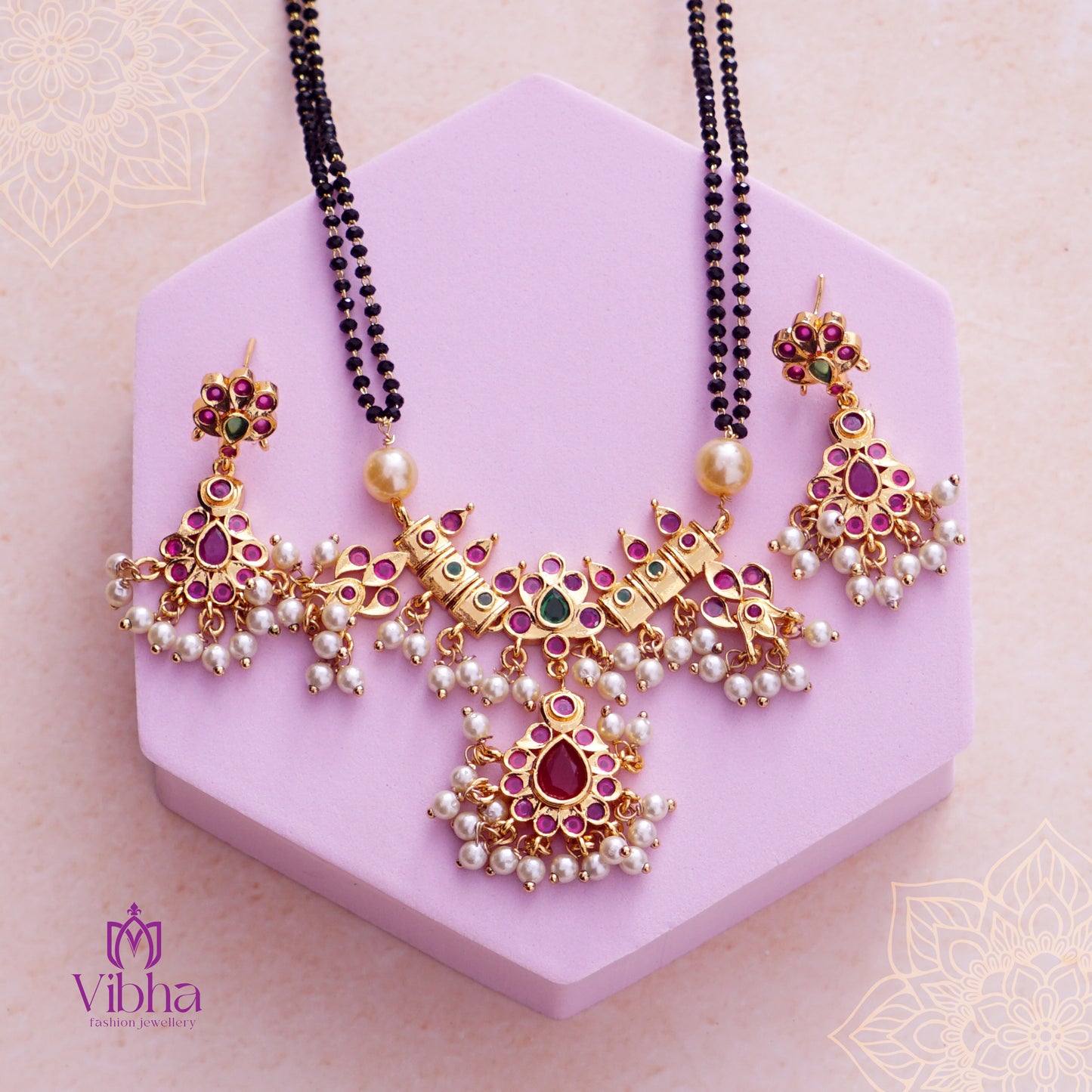 Chandbali Design Mangalsutra Set