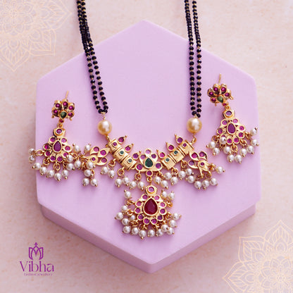 Chandbali Design Mangalsutra Set