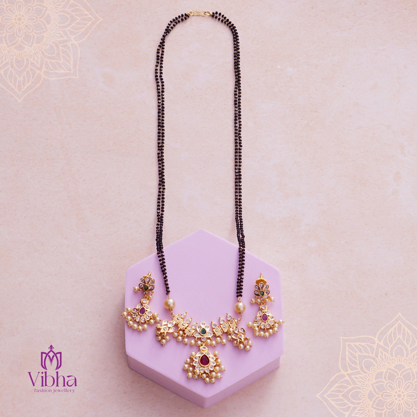 Chandbali Design Mangalsutra Set