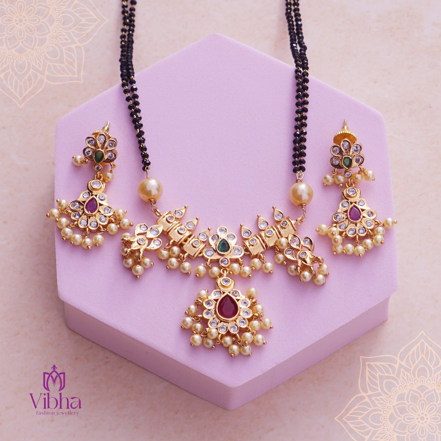 Chandbali Design Mangalsutra Set