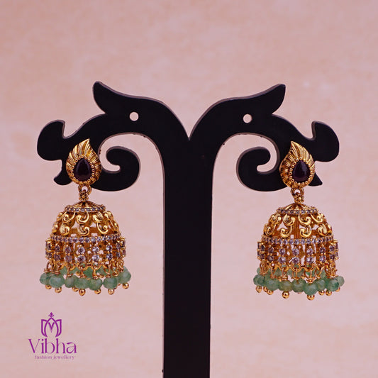 Mango Design Jhumkas Set