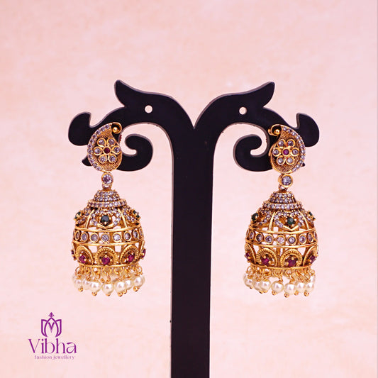 Mango Design Jhumkas Set