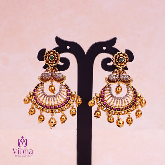 Chandhbali Earrings Set