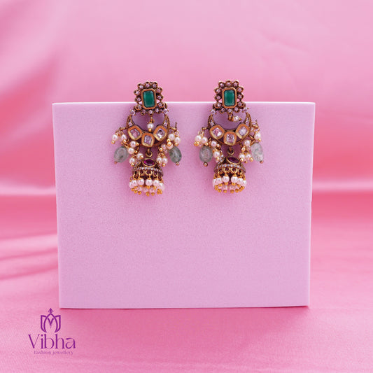 Chandbali Design Jhumkas Set