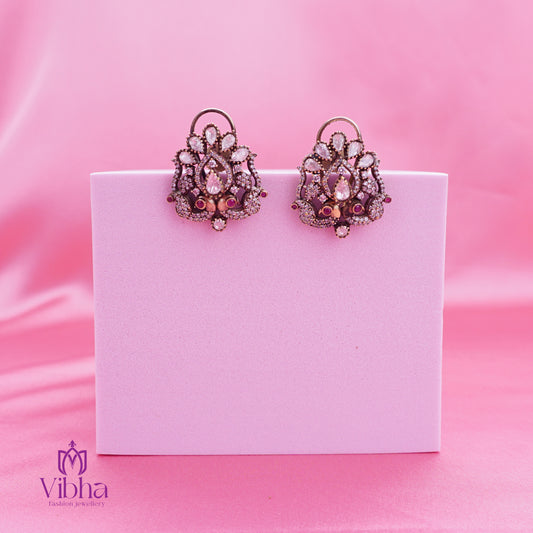 Double Peacock Ear Studs Set