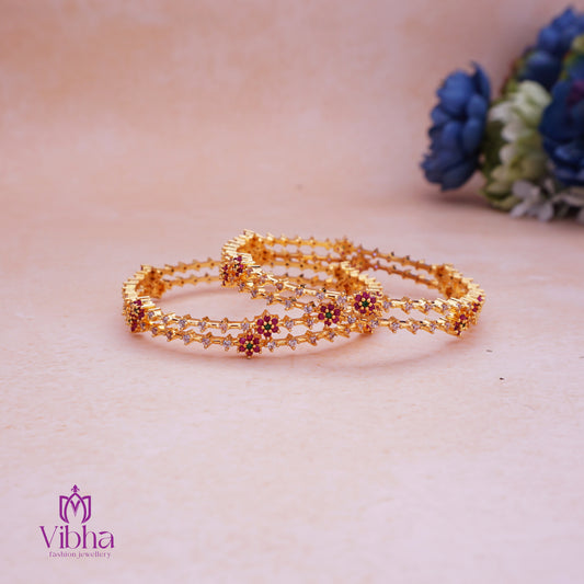 Simple and Elegant Cluster Motif Thin Bangle