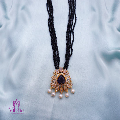 Triangular Design Beads Mala