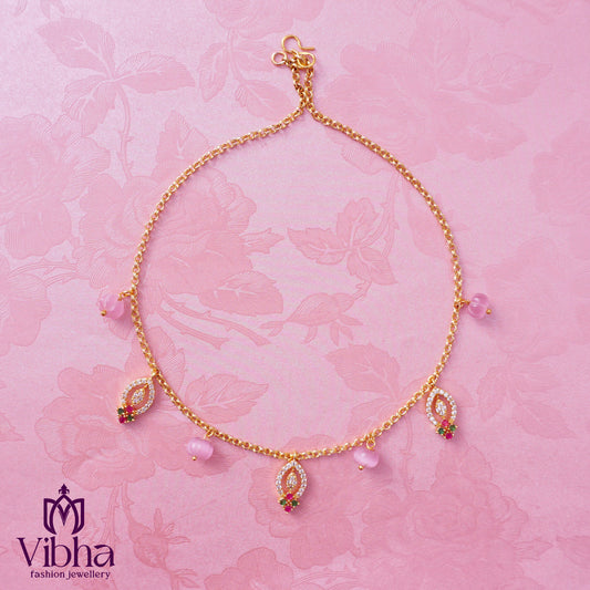 Minimal Necklace with Zircon Pendants