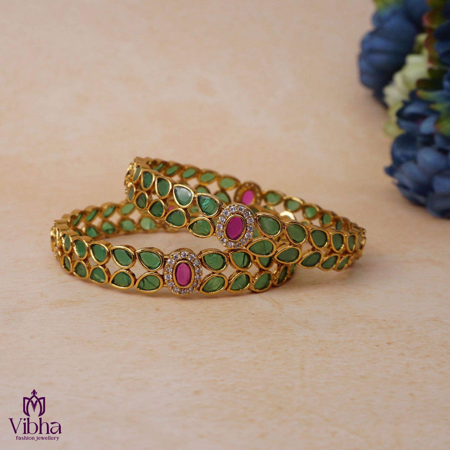 Leafy Designed Bangles