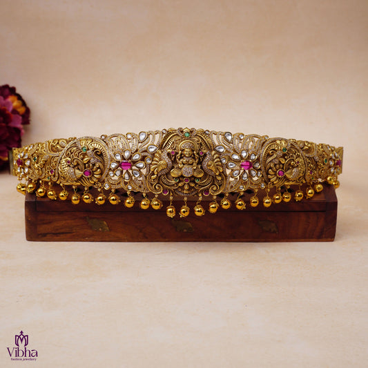 Peacock Designed Lakshmi Devi Bridal Vadanam