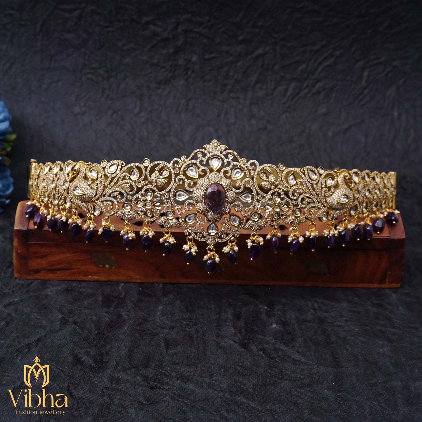Bridal Vaddanam with Floral Motifs
