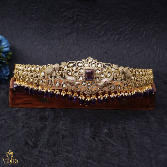Bridal Vaddanam with Elephant Motifs