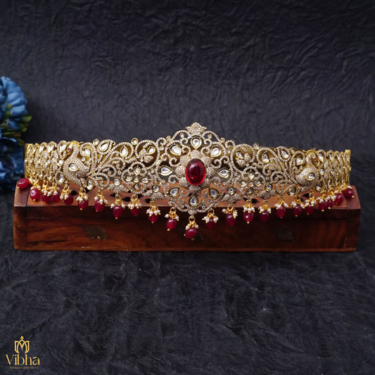 Bridal Vaddanam with Floral Motifs