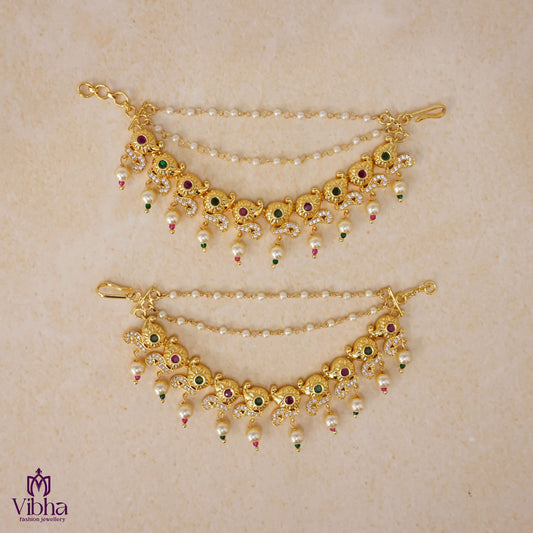 Mango Designed Zircon Champaswaralu