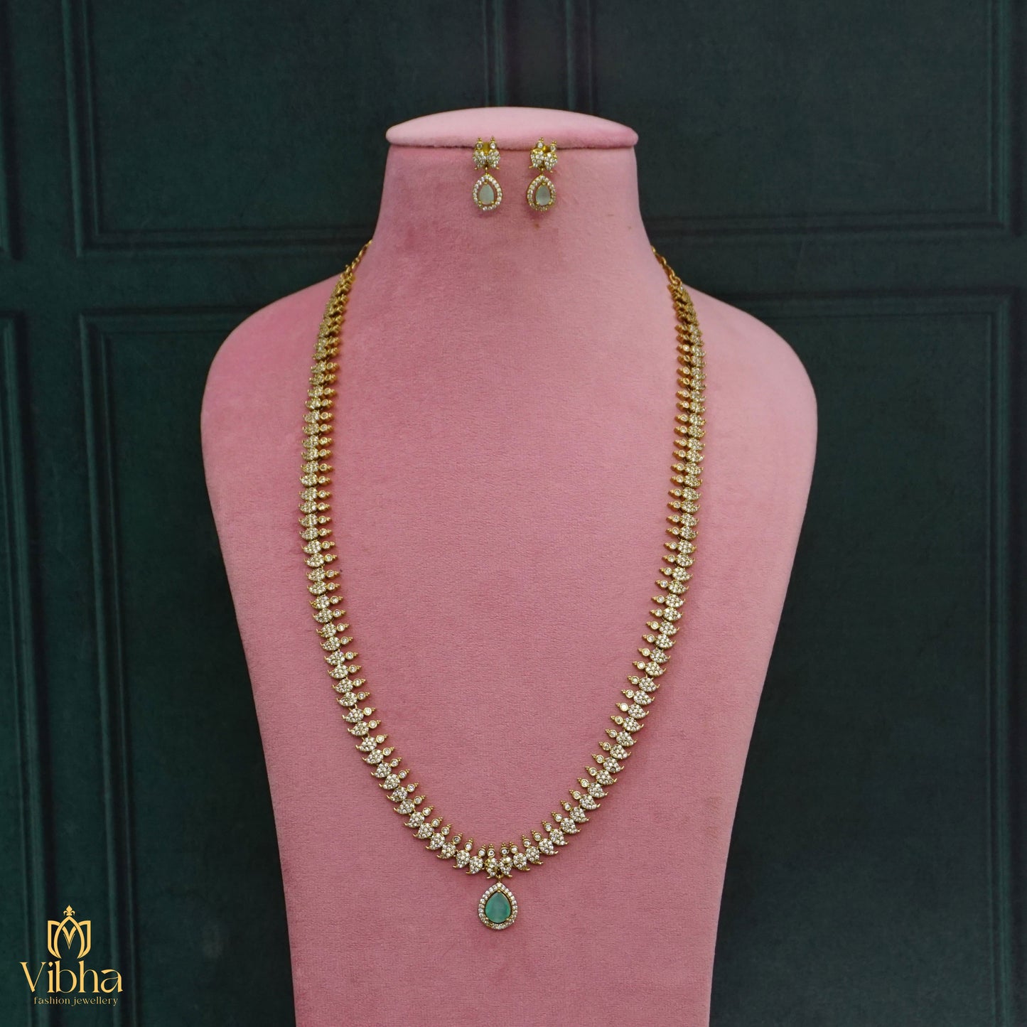 Mango Designed Mehandi Finish Haram Set