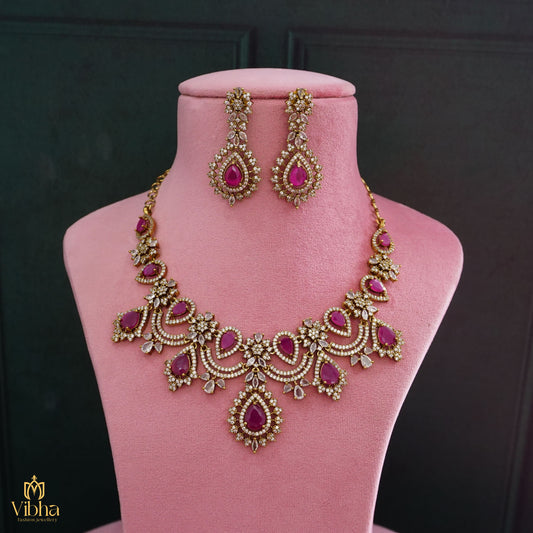 Chandbali Designed Bridal Necklace Set
