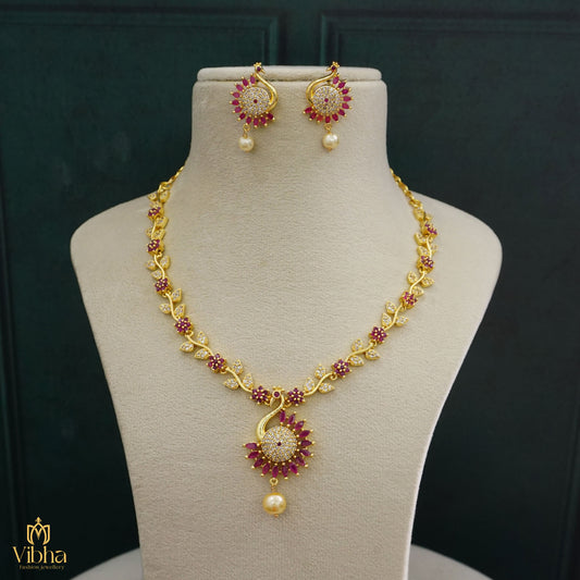 Peacock Designed Necklace Set