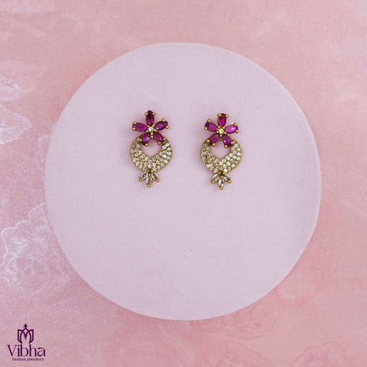Chandbali Designed Mehandi Victorian Earstuds