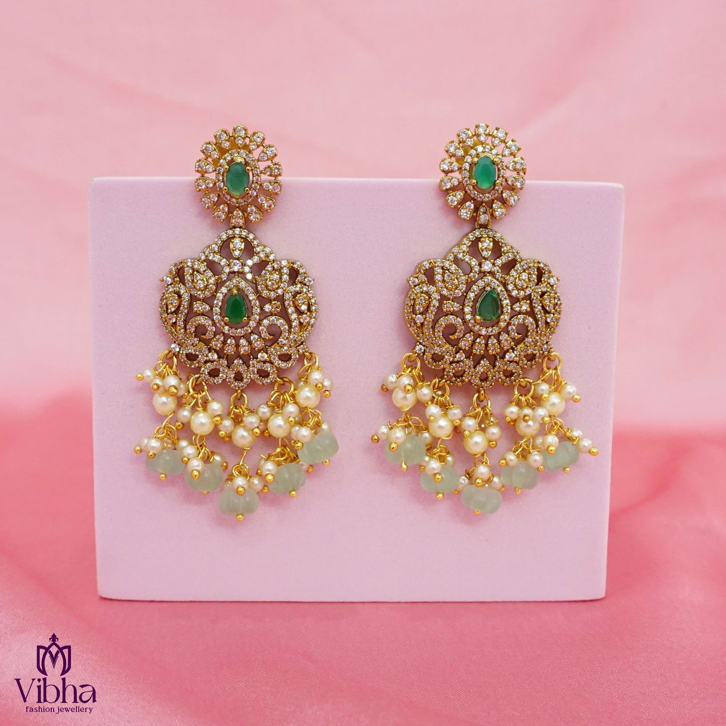 2-Step Bridal Earrings