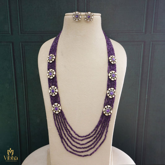 6 Steps Beads Haram with Victorian Pendants