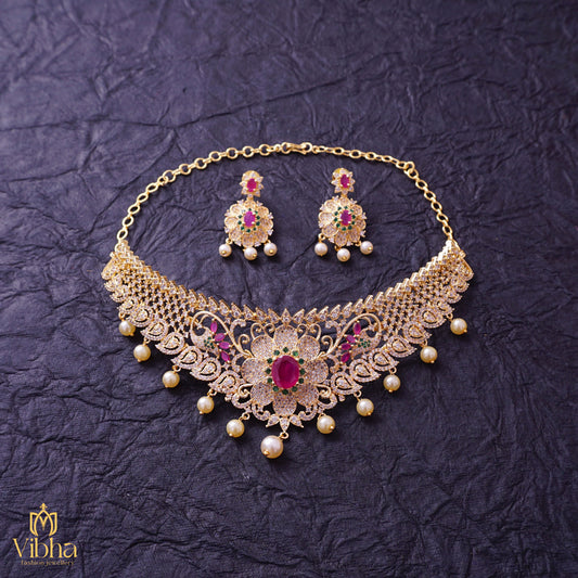 floral designes choker set
