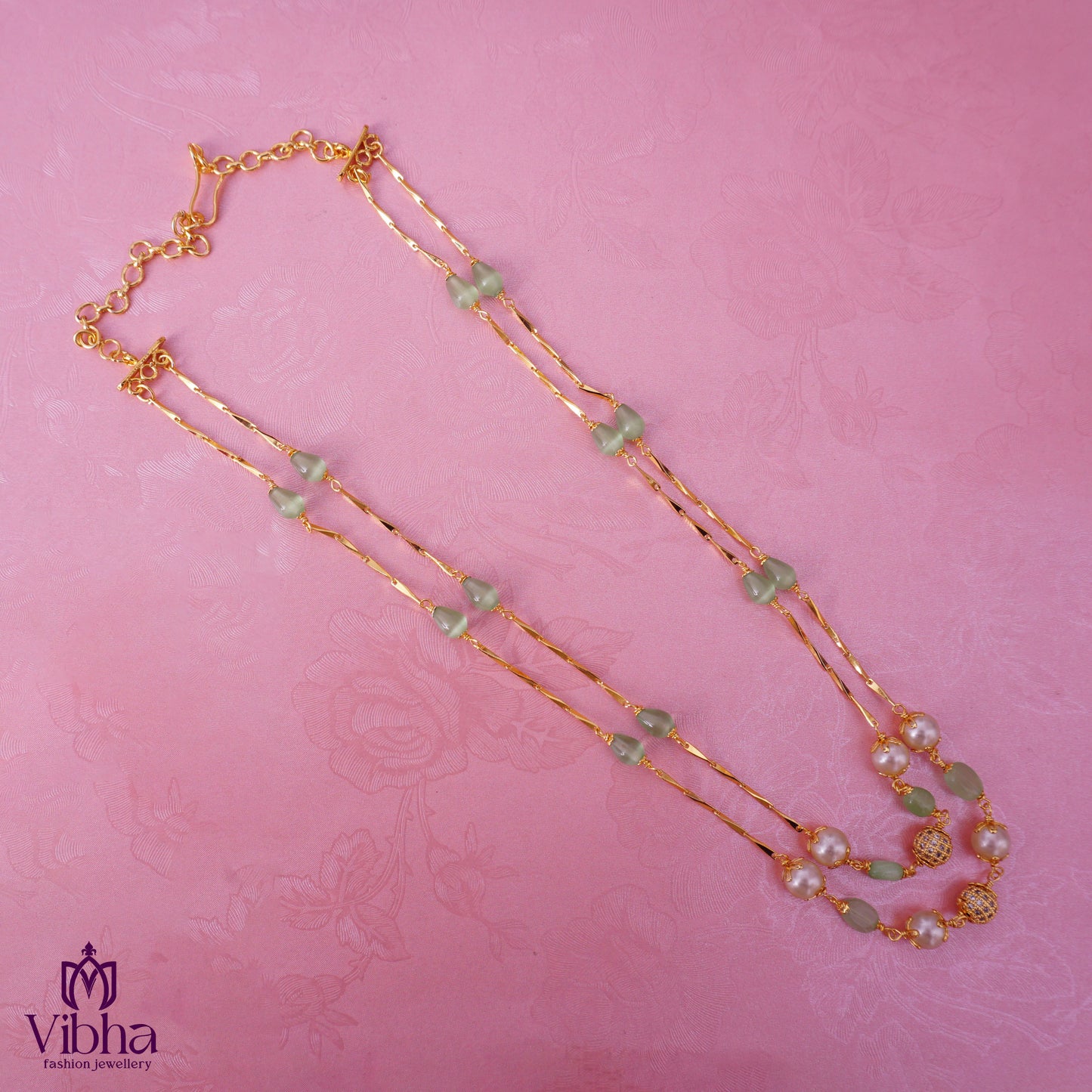 Double Line Beads Chain